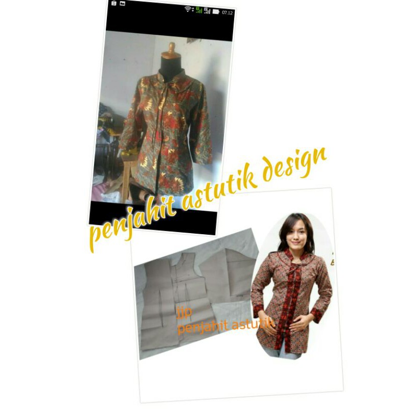 POLA JIPLAK BLUS/ATASAN/POLA INSTAN BLUS WANITA/MODERN/TERBARU/BATIK