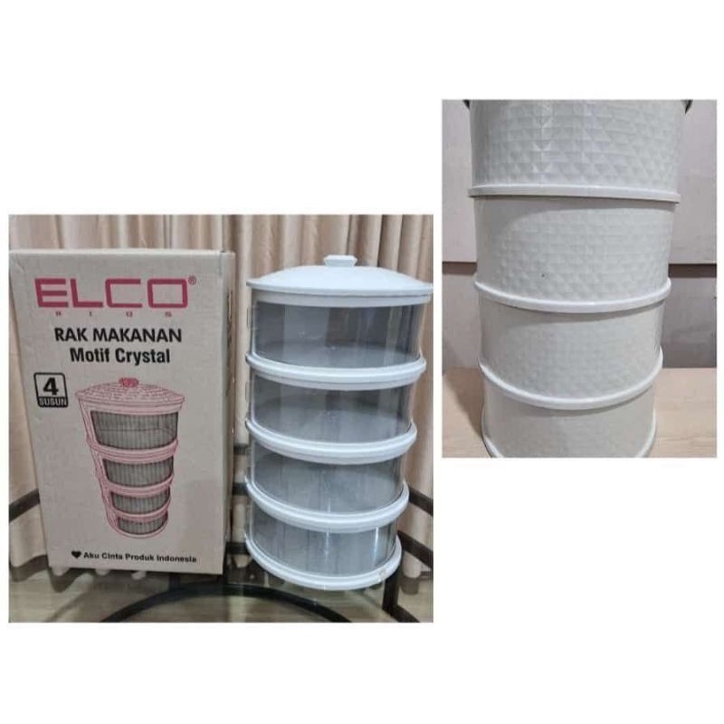 Rak Makanan / Tudung Saji Tingkat Cristal Elco