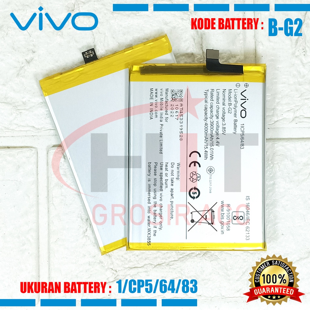 Baterai Battery For Vivo V15 Original - Kode B-G2