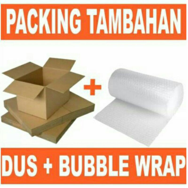 

EKSTRA PACKING TAMBAHAN KARDUS DAN BUBLE WRAP