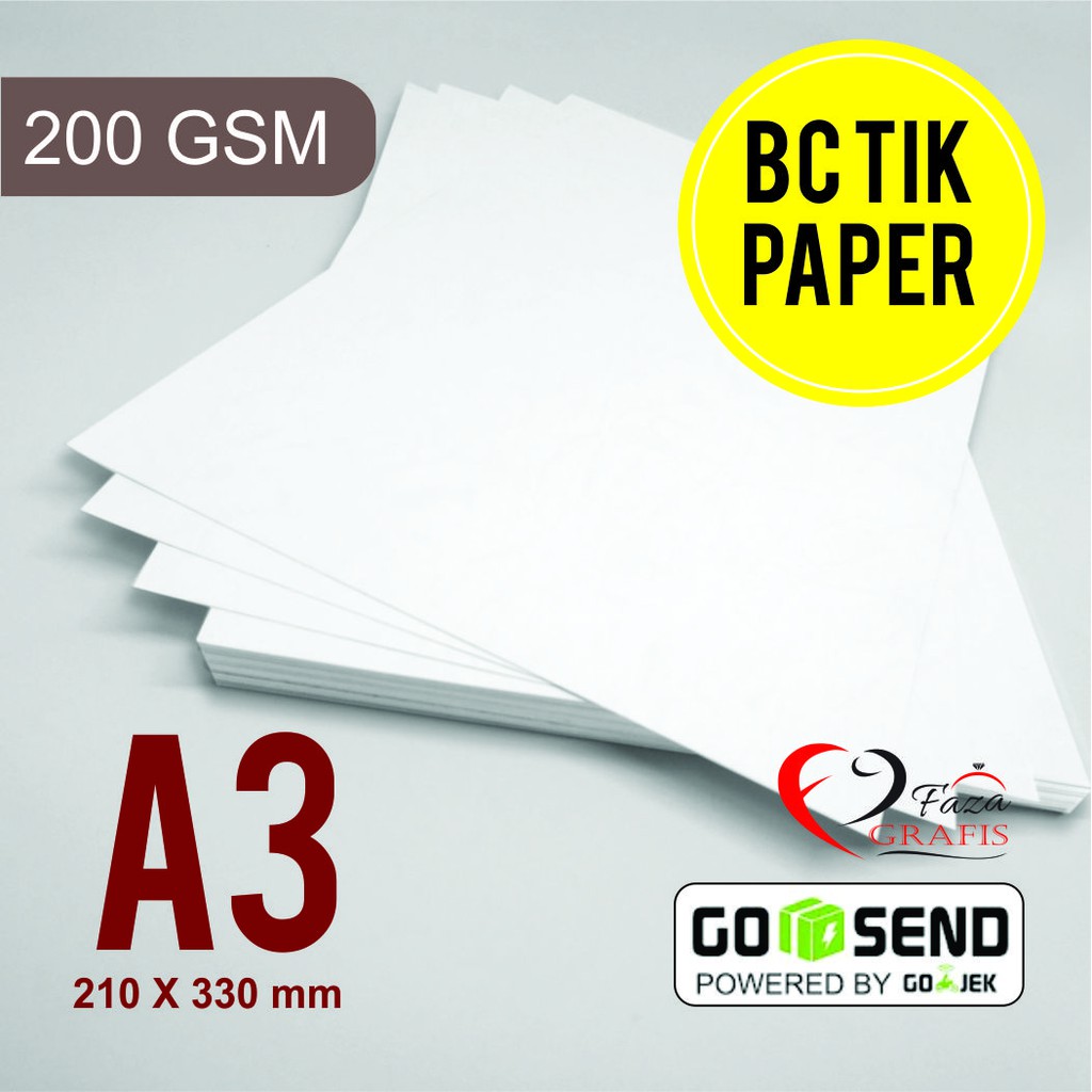 

Kertas Putih 200gsm / Manila / gambar / BC Tik A3 / Kertas sertifikat / Putih halus / putih piagam