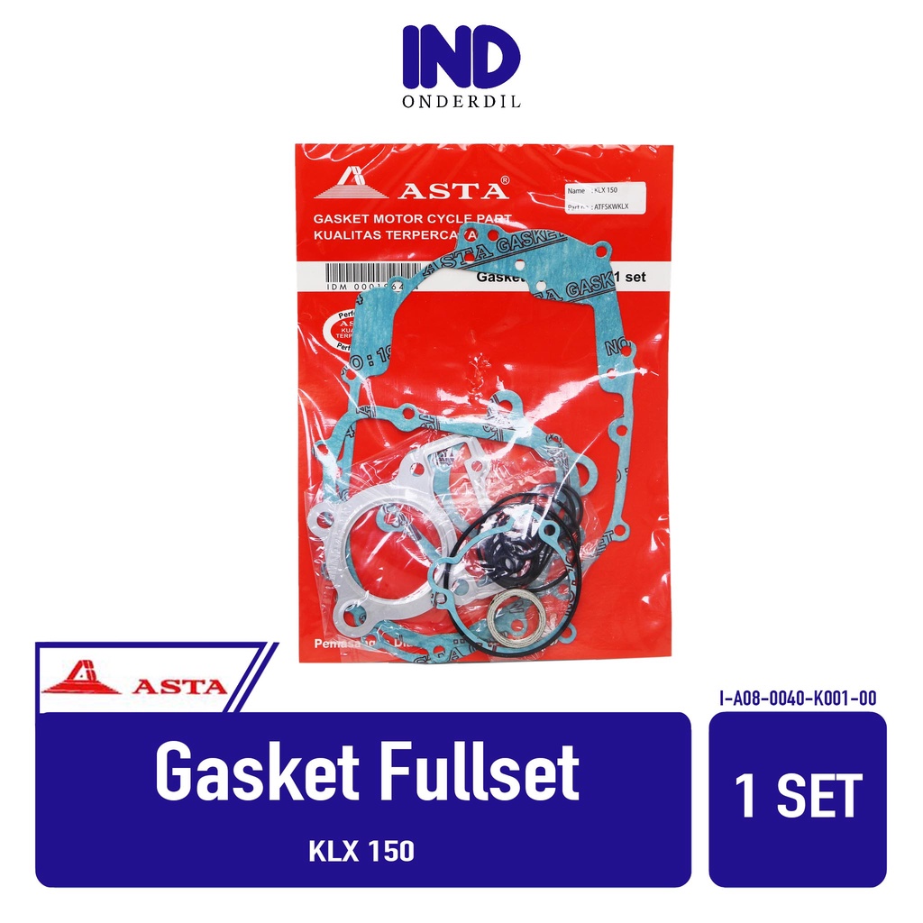 Gasket Perpak-Fullset-Topset Paking-Packing Full-Top-Set KLX 150 Merk Asta