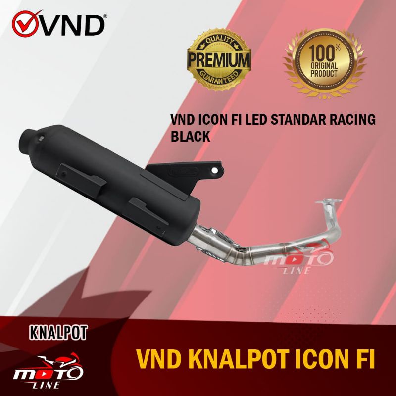 KNALPOT VND STANDAR RACING ICON FI / BEAT KARBU / SCOOPY FI K44 KZL KVY