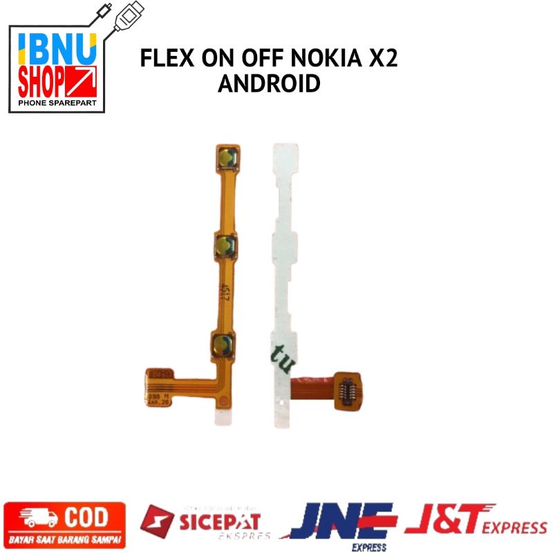 Flexibel flexible on off volume Nokia X2 Android RM-1013 Fleksibel On Of vol tombol power Original