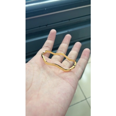 GELANG EMAS ASLI CARTIER WAVES KADAR 700/16K
