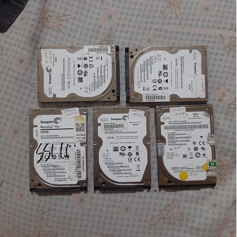 Hdd Hardisk Internal Laptop Sata 2.5 inch 250gb Slim