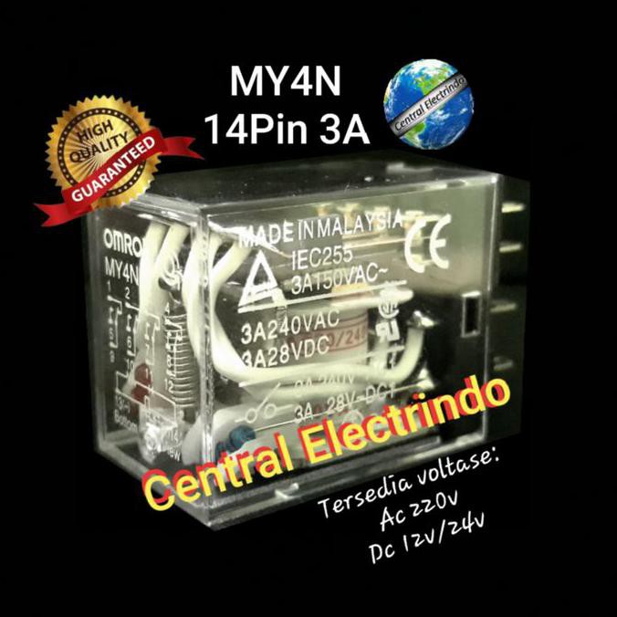 Relay Omron MY4N Lampu.