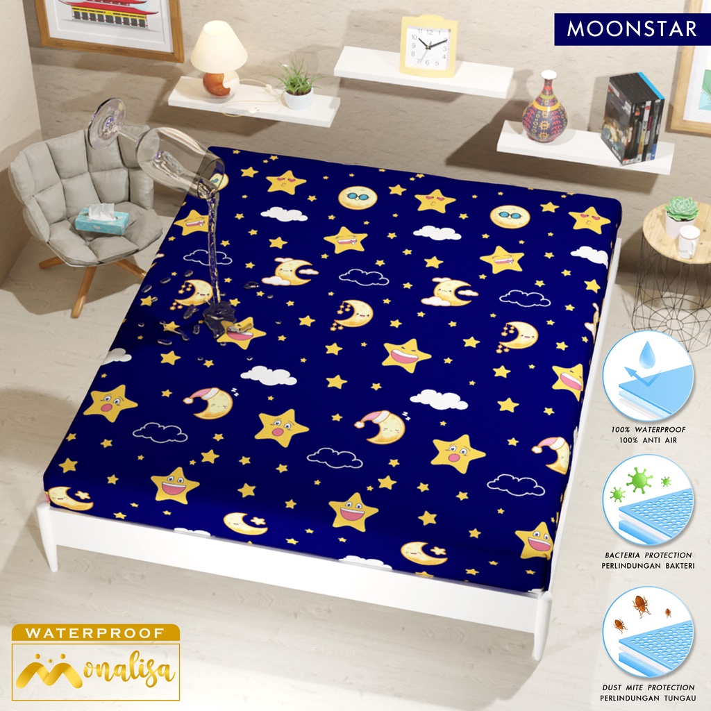 Monalisa Waterproof Sprei Uk 160/180 - Moonstar