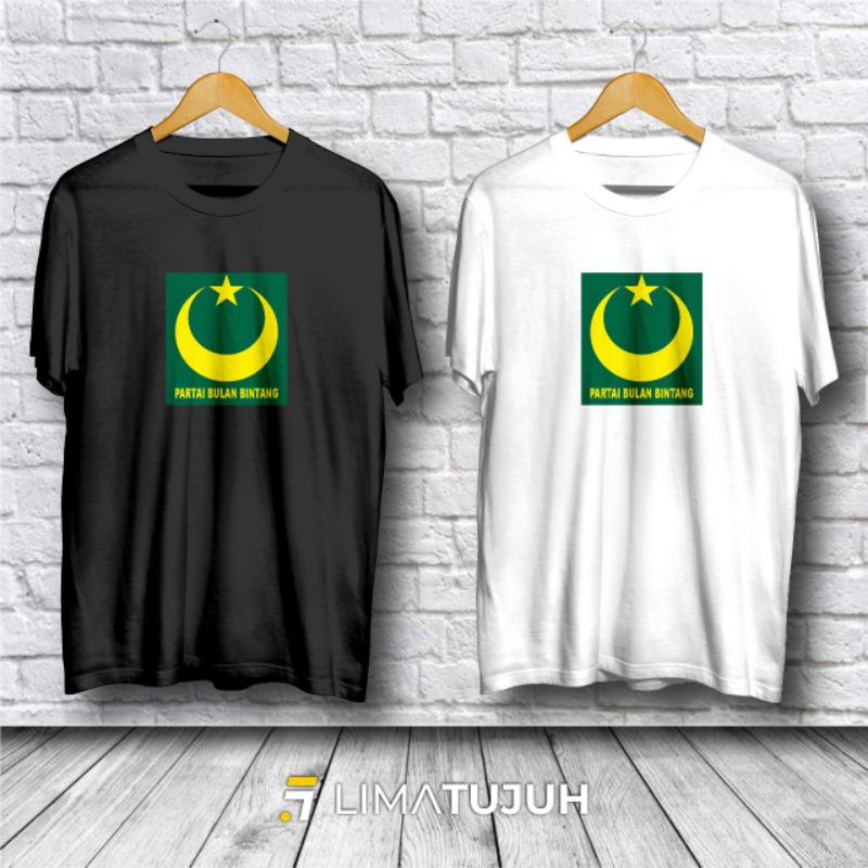 Kaos Baju Partai Bulan Bintang / Kaos Partai Politik Bahan Premium