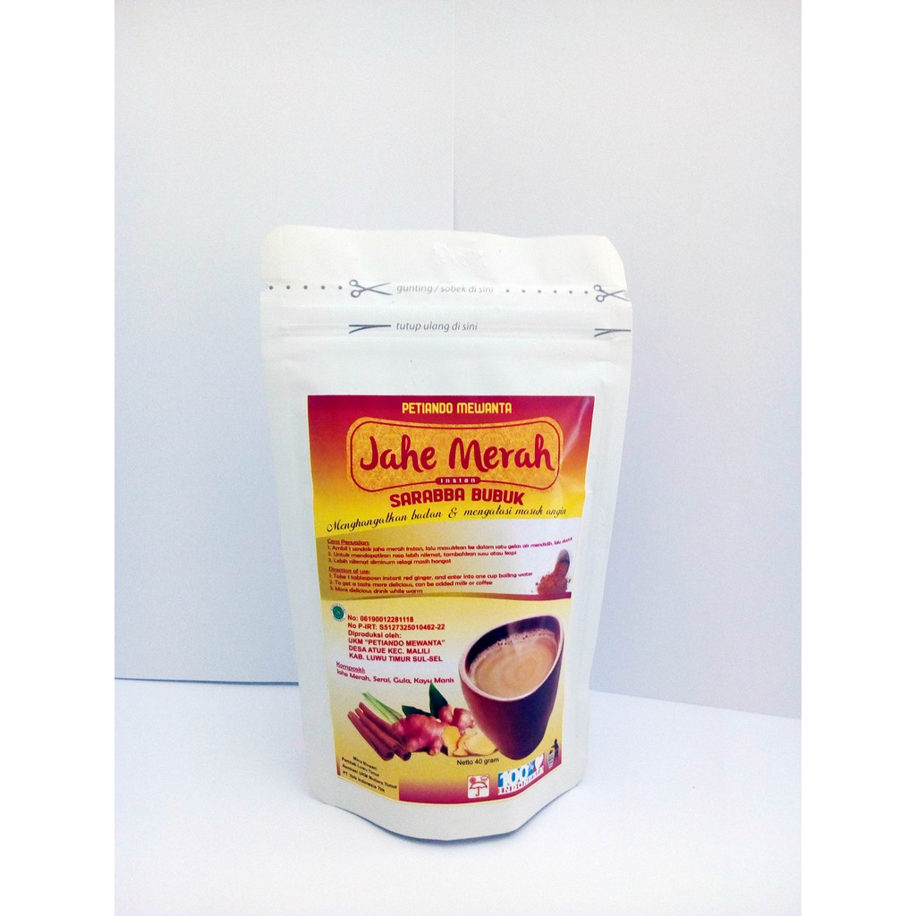 

minuman sehat tradisional JAHE MERAH "SARABBA BUBUK
