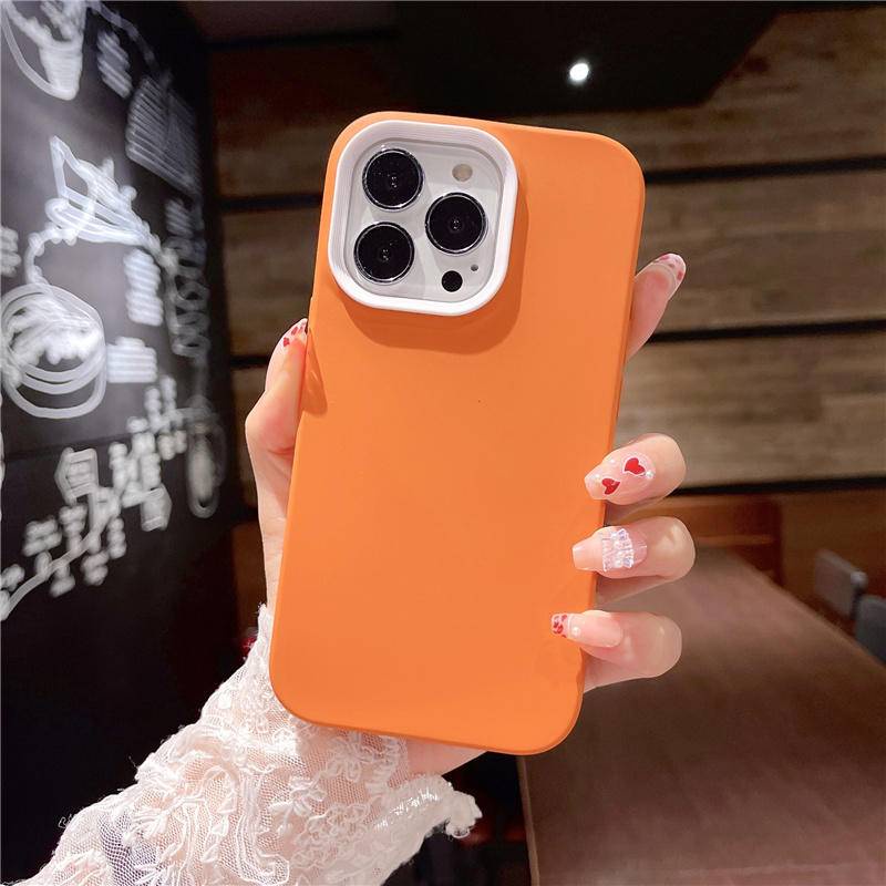 For iPhone 11 12 13 Pro Max 3 in 1 Silicone Phone Case For iPhone11 iPhone12 iPhone13 Soft Shockproof Bumpepr Back Cover