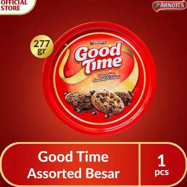 

GOOD TIME Kaleng Besar Assorted Cookies 277 gr