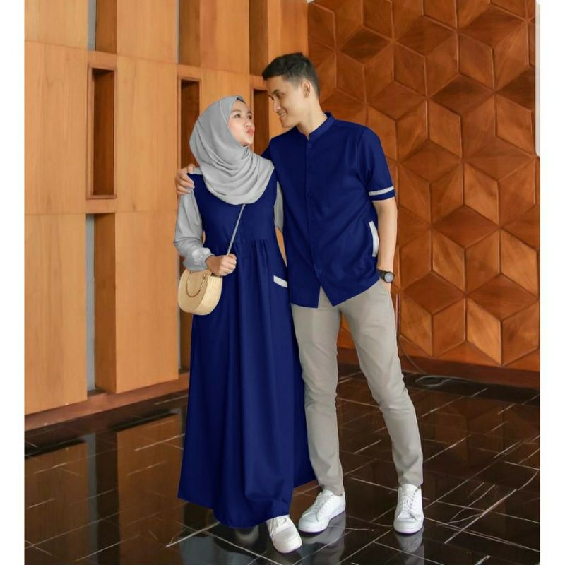 COUPLE FAREL PESTA LENGAN PENDEK / PAKAIAN COUPLE