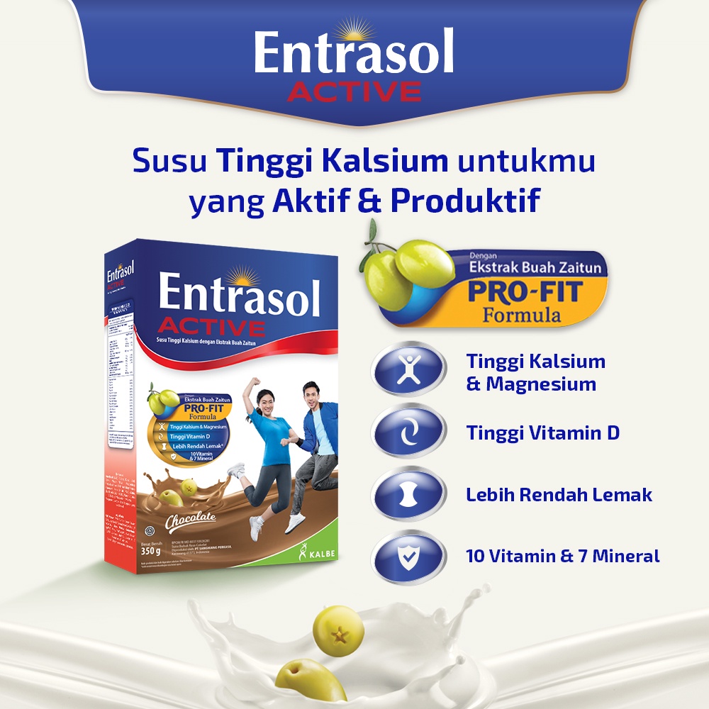 ENTRASOL ACTIVE CHOCOLATE 350 G