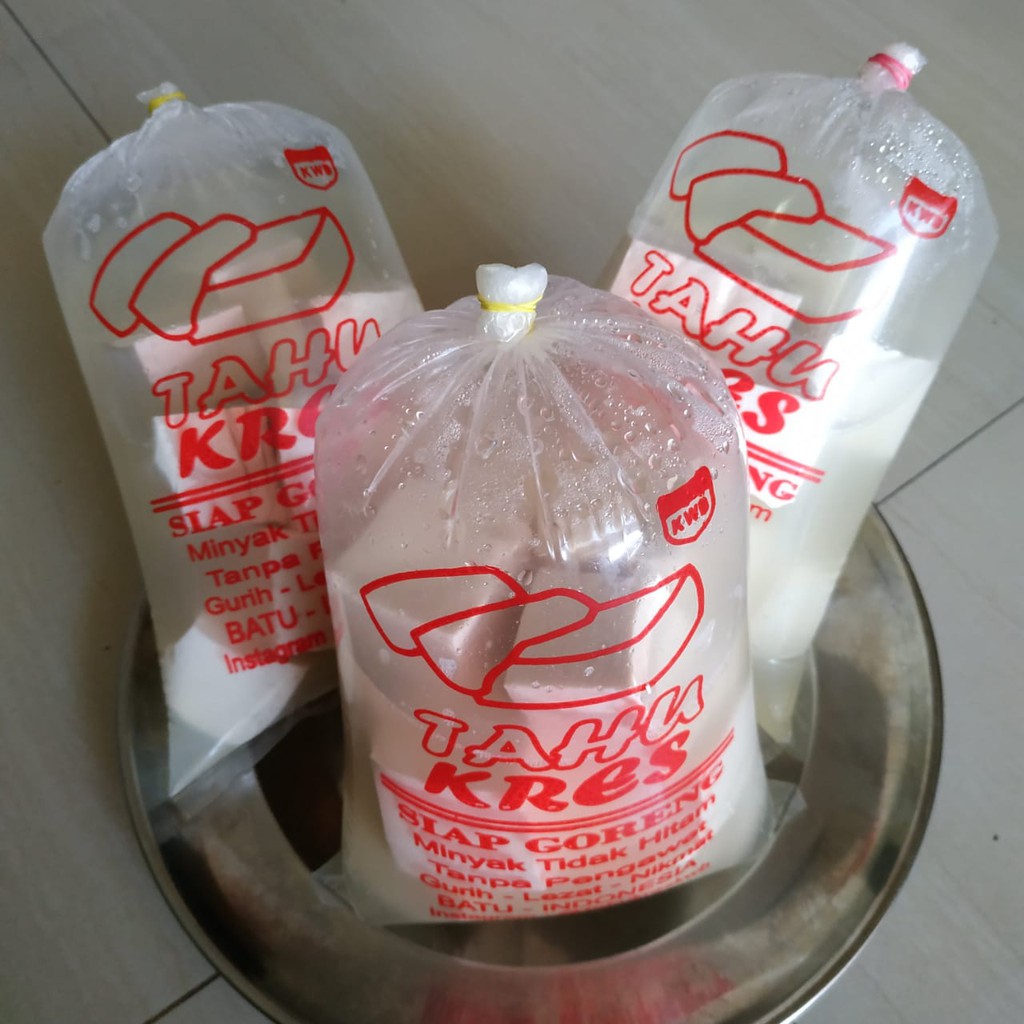 

TAHU KRES kemasan bungkus besar