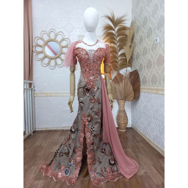 gaun singer batik stretch/gaun penyanyi