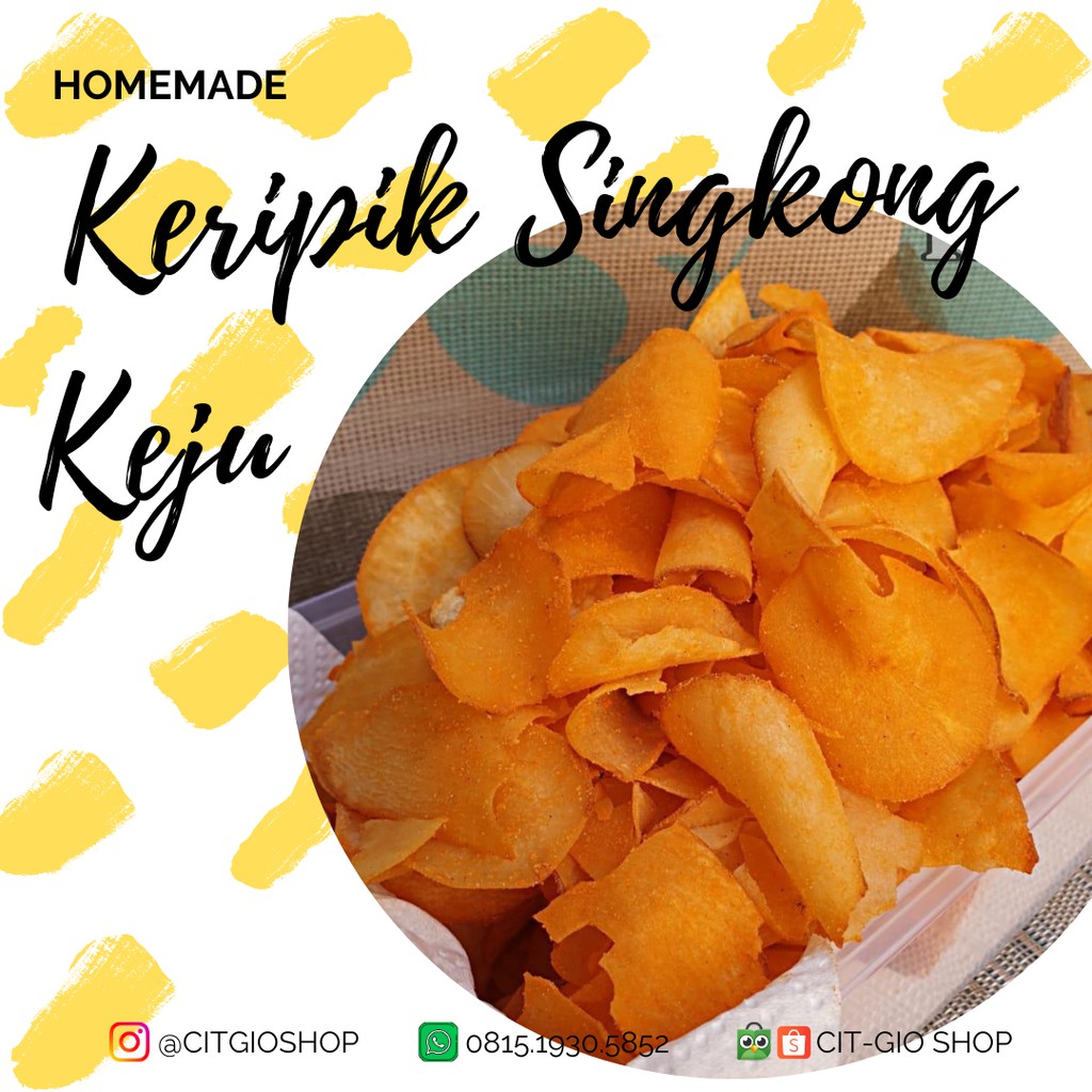 

KERIPIK SINGKONG KEJU HOMEMADE 500gr