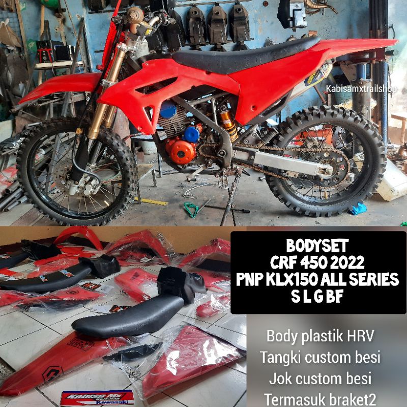 body trail crf 450 2022 pnp klx 150 tanpa potong2 sasis crf pnp klx crf 2022 body crf 250