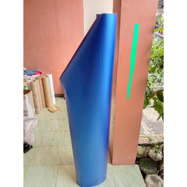 stiker skotlet sticker scotlet biru metalik dof / Matt chrome blue