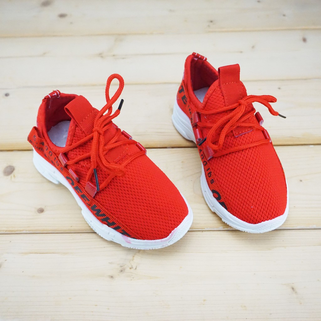 Sepatu Anak / Side Black TM Will Shoes - Red