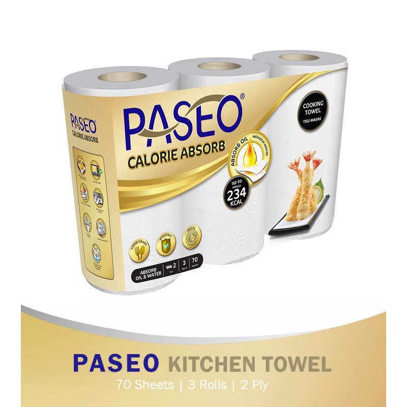 Tissue Minyak Paseo Kitchen Towel 3 in 1 / Tissue Dapur Tissue Towel