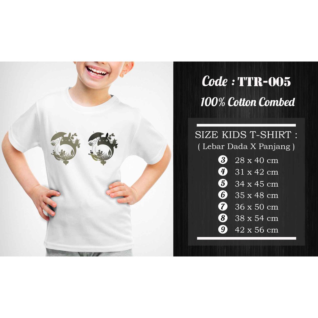 [FREE NAMA!!] Kaos Anak &amp; Family Totoro 100% COTTON PREMIUM