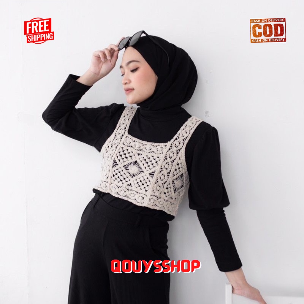 Vest Rajut Korea / Rompi Vest Wanita / Rompi Vest