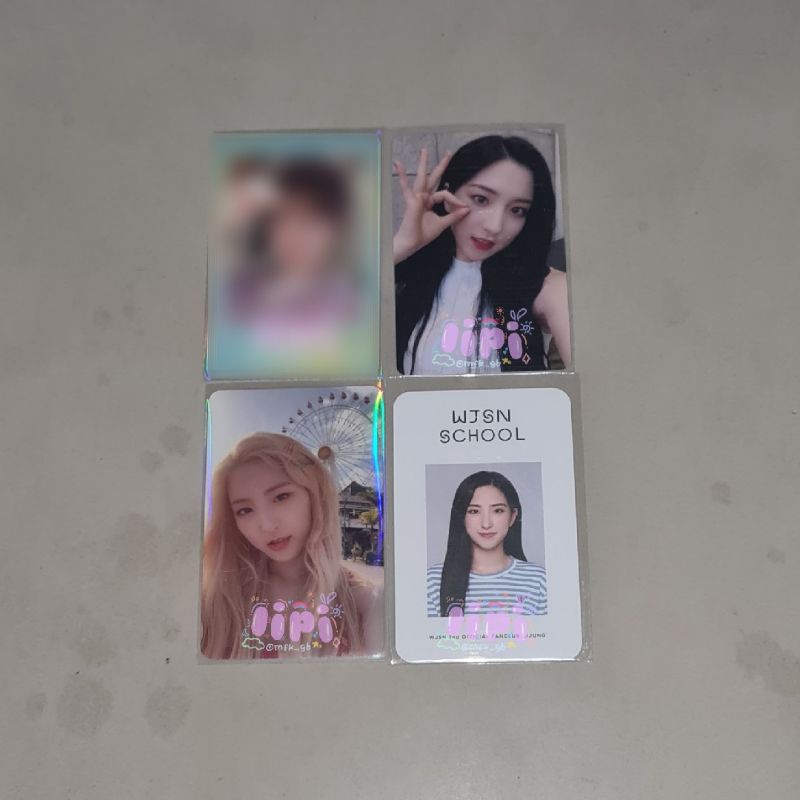 [BACA DESKRIPSI] wts want to sell ready pc photocard eunseo wj please save me save you smsy pink ver