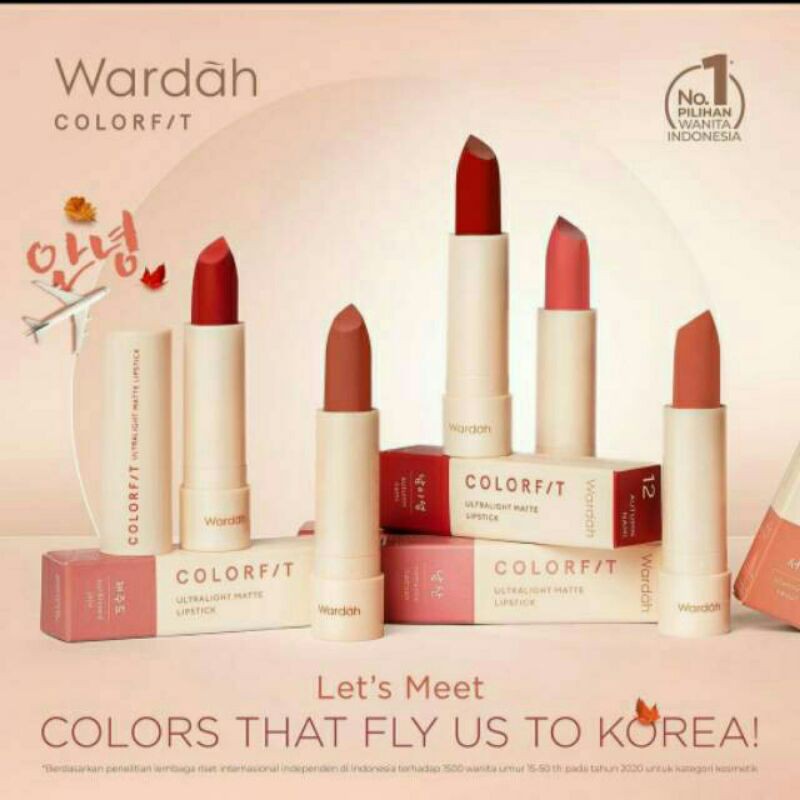 WARDAH Colorfit Ultralight Matte Lipstick 3,6gr