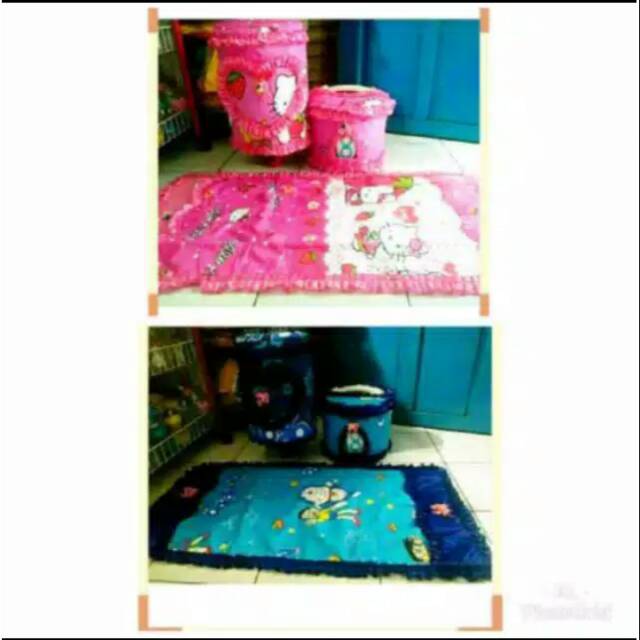 Set Gkm Bahan Satin Busa / Gkm set / Sarung Galon / Sarung Kulkas / Sarung Magicom 1 Set