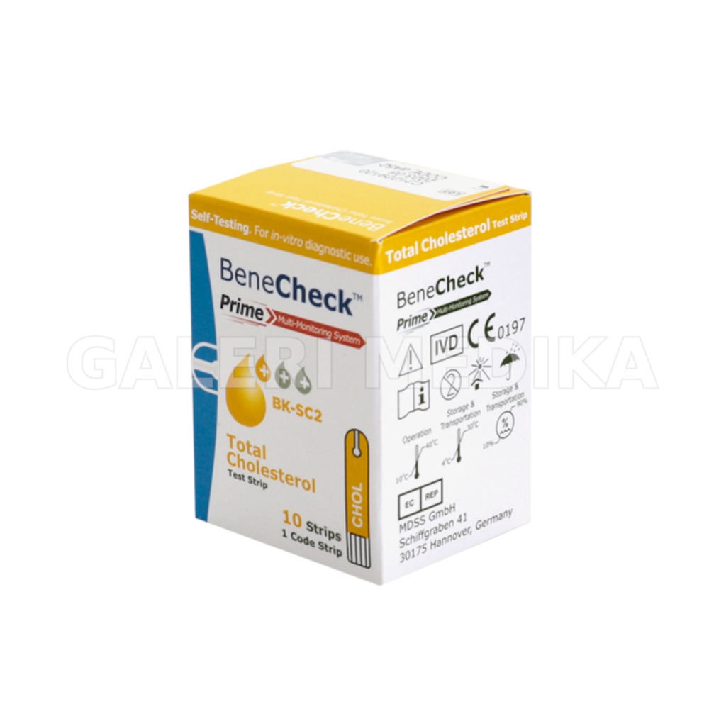 Benecheck Prime Strip Cholesterol / Benecheck Prime Strip Kolesterol / Benecheck Prime Cholesterol Test Strips