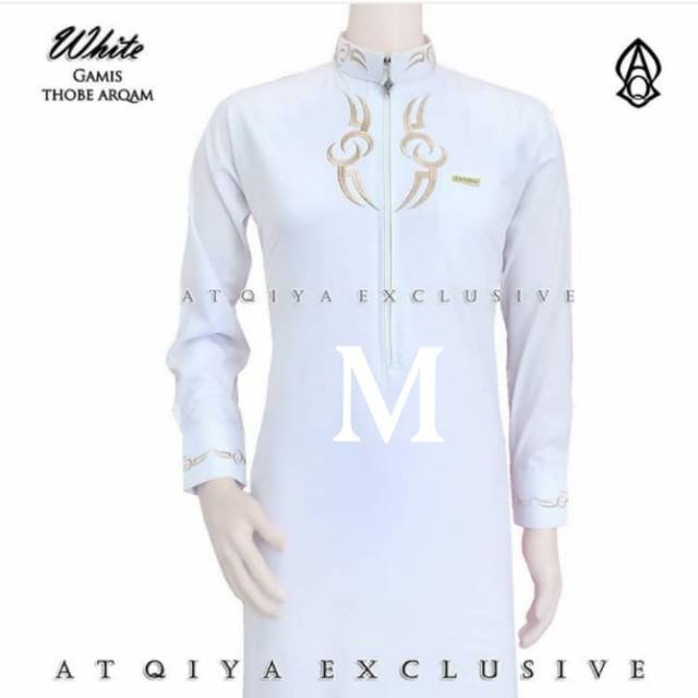 Gamis thobe arqam Atqiya Exclusive-jubah pria-Baju muslim.