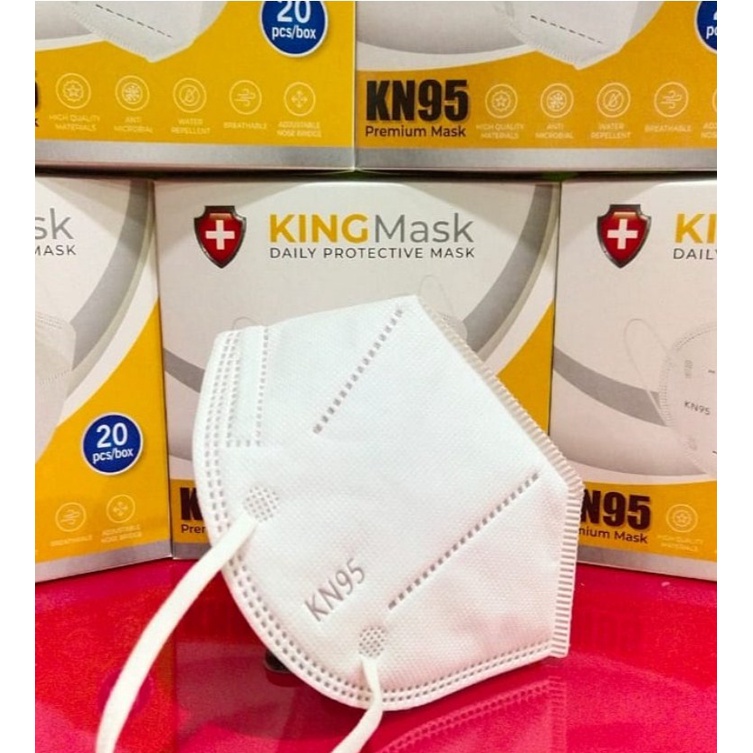Masker KN95 KING MASK isi 20 / KINGMASK KN95 5ply isi 20