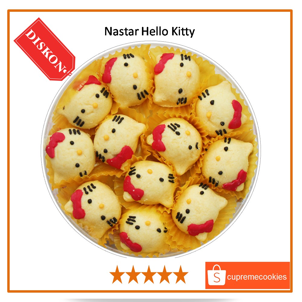 

Kue Kering Nastar Karakter Hello Kitty | Cupreme Cookies