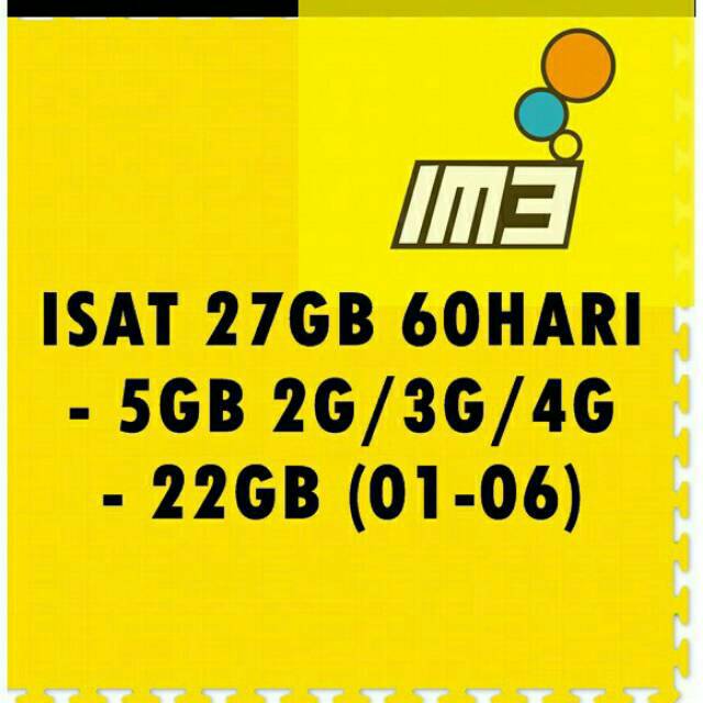 Promo paket kuota indosat total 27gb(5gb+ 22gb kuota malam+free telpon & sms)