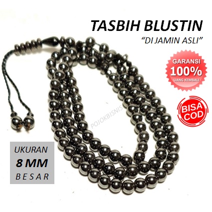 PROMO TASBIH BATU KESEHATAN BLUSTIN 99 BUTIR NATURAL ORIGINAL