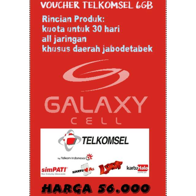 VOUCHER TELKOMSEL 10GB