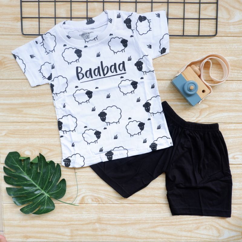0-6 TAHUN KAOS ANAK BAABAA BABA BLACKSHEEP/ KAOS MOTIF ANAK / PRINTED TEE / KAOS ANAK BABA BLACK SHE