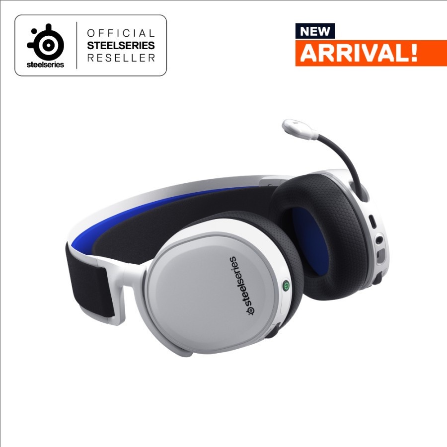 STEELSERIES ARCTIS 7P+ WIRELESS WHITE GAMING HEADSET for PC/PS5/PHONE