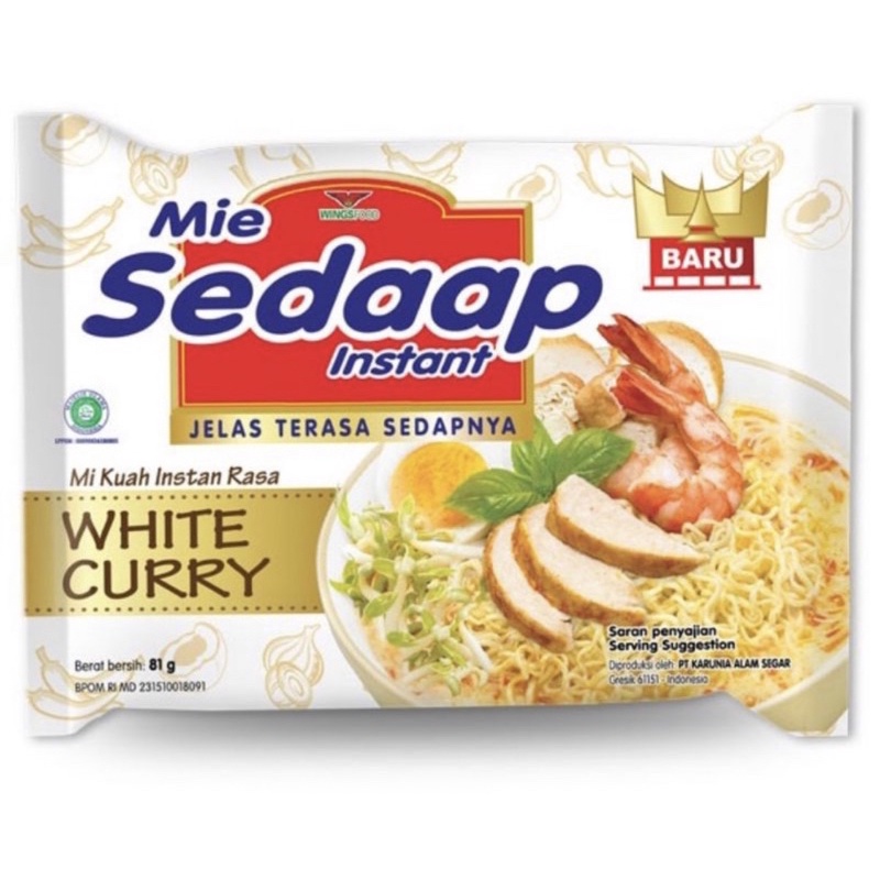 

mie sedaap kuah white curry