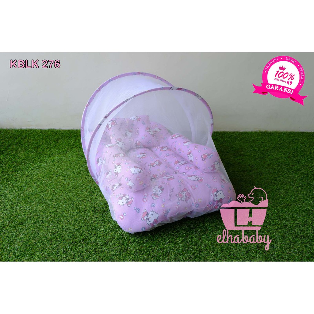 Kasur Bayi Kotak Set Crown Katun Catra Car Stop Biru Polka Biru Tua Bumbee Custom Motif TOP BRAND