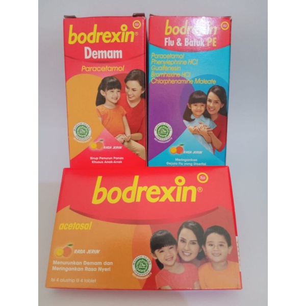 BODREXIN TABLET, BODREXIN SYR 56ML, BODREXIN FLU DAN BATUK