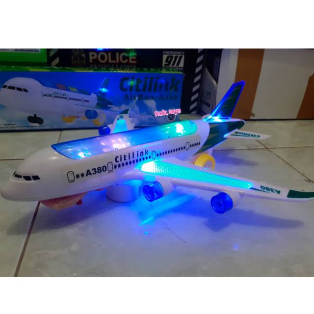 Mainan pesawat Citilink Lampu Dan Suara