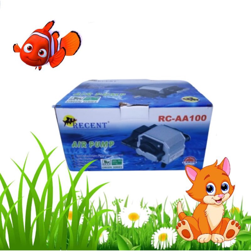 Pompa aquarium kolam aerator RECENT AA100