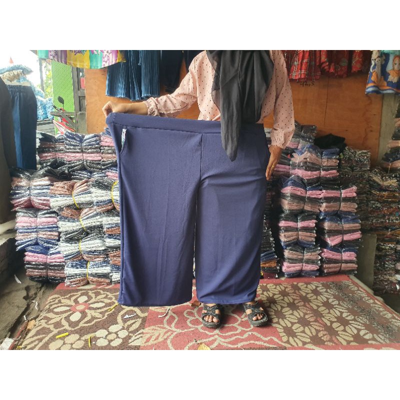 SJ~Celana Kulot Panjang Dewasa Super Super Jumbo BB 100Kg-160Kg Bahan Crepe