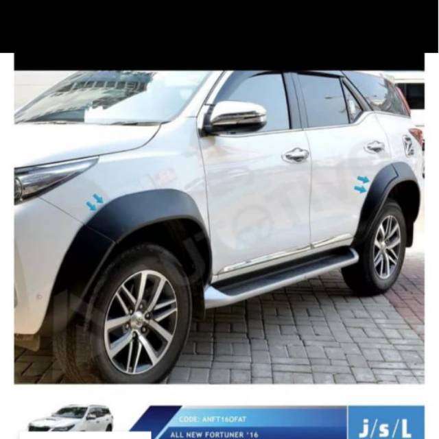 Overfender all new Fortuner G VRZ SRZ jsl