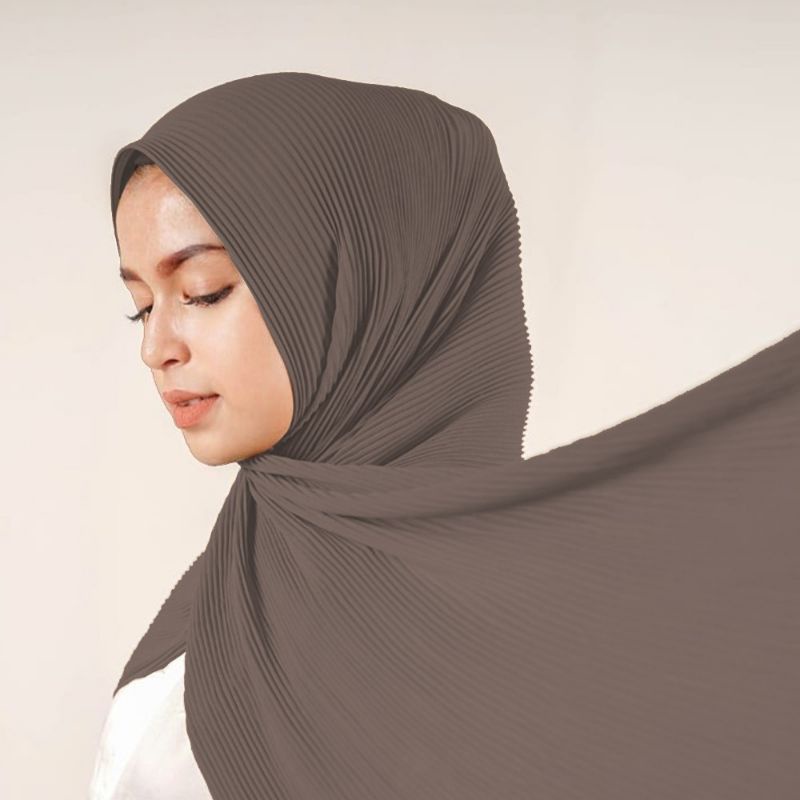 [PREMIUM] Hijab Full Plisket // Kerudung Plisket Shopee