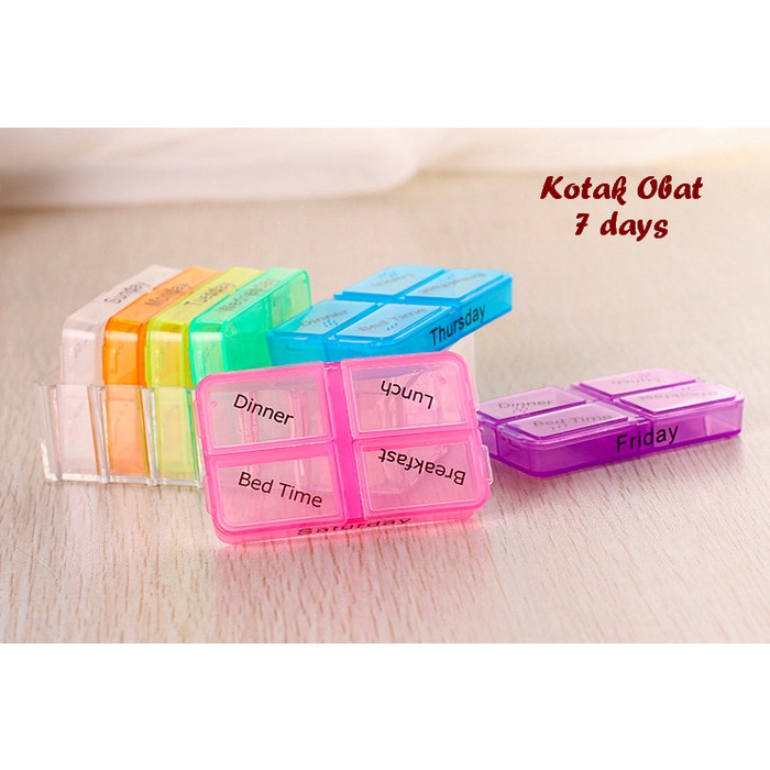 Kotak obat 7 hari / Tempat penyimpanan obat