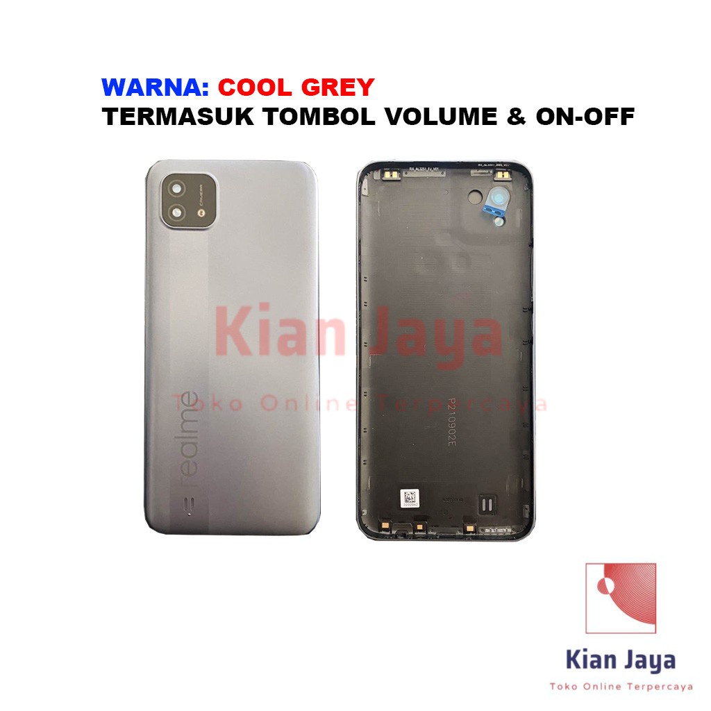 Backdoor Realme C20 Back Cover Tutup Belakang Baterai Cassing Casing Backcase Original