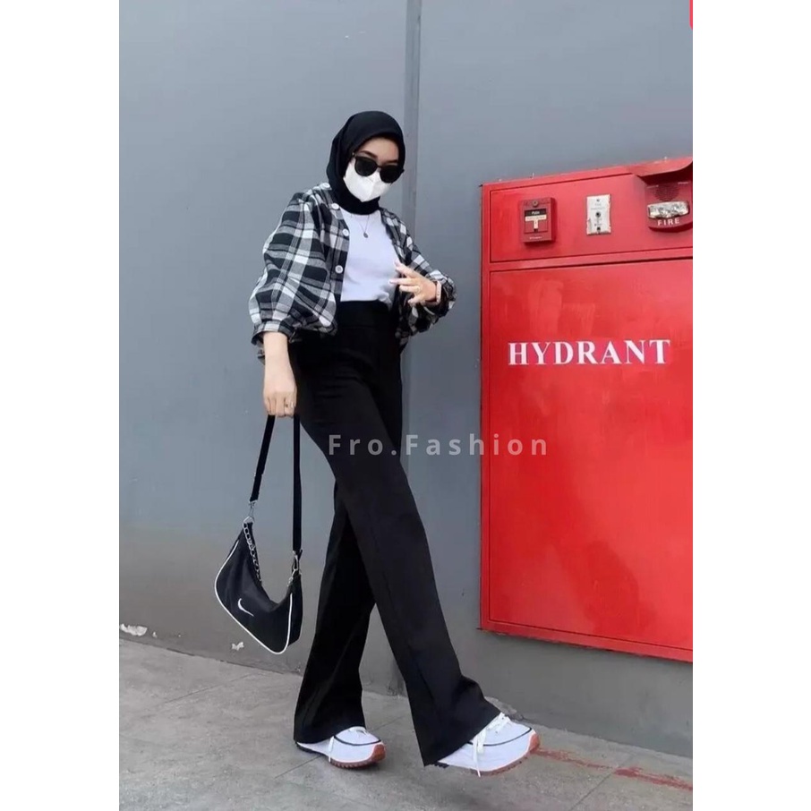 Celana Panjang Wanita Jeans Kulot High Waist Loose Jeans Premium || Highwaist Kulot Jeans Wanita